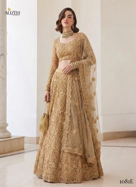 Alizeh 1081 A To E Butterfly Net Heavy Designer Lehenga Choli Collections